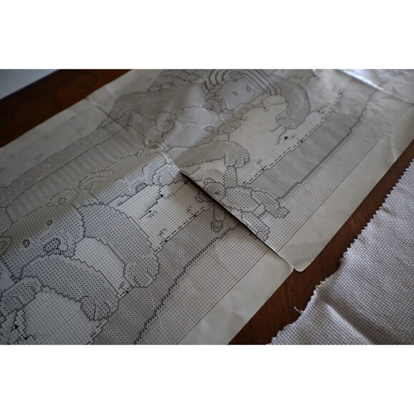 FINISHED Design Works Counted Cross Stitch Kit #9696 Bedtime Bears Teddy Nursery - Picture 9 of 10